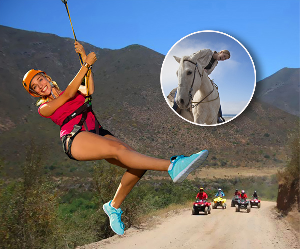 atv ride to the ziplines in Ensenada combo tour